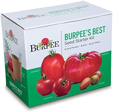 Burpee Best Starter Kit, SuperSauce, Fourth of July, Shimmer & Steakhouse, 4 Tomato Seed Packets, 4 Pots, 4 Coir Pellets & 4 Plant Markers - Image 6