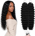 Human Crochet Hair for Black Women Feather Miracle Knots Crochet Human Hair by Jinhui