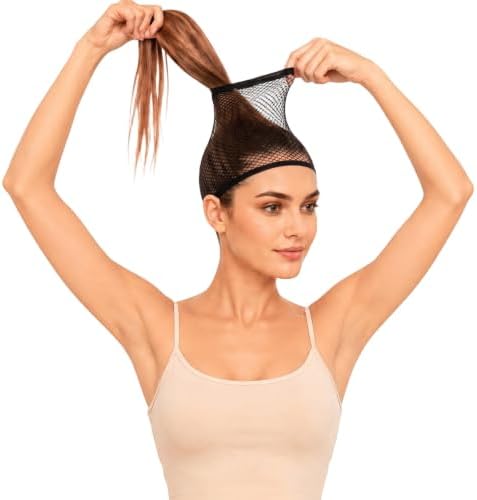 2PCS Black Wig Caps, Breathable Hair Net for Women Non Slip - Image 2