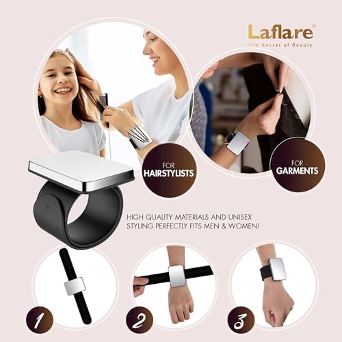 Laflare Braiding Rack for Hair with Comb set & Braid Gel Wristband & Hair clip, Hair Rack (Hair Extension Holder with 60 Pegs,) with Hair Braiding Accessories (PPCOM4) - Image 5