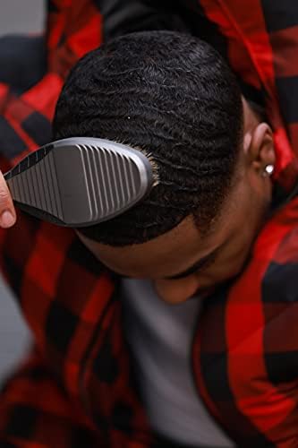 360 Wave Brush, Curved SOFT 100% Boar Bristle, AGENT ORANGE, Waterproof - Image 4