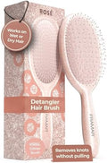 FRAMAR Glitter Hair Brush Detangler, Detangling Hairbrush For Women – Rosé by FRAMAR