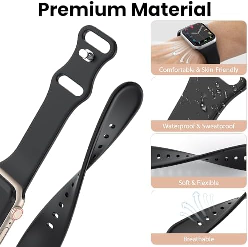 16+16 Pack Band and Case Compatible with Apple Watch Band 46mm 45mm 44mm 42mm 41mm 40mm for Women Men, Watch Band Organizer, Screen Protector Case for iWatch Series 11 10 9 8 7 6 5 4 SE - Image 3