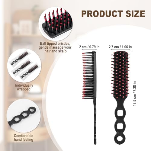 72PCS Bulk Hair Brushes for Homeless Individually Wrapped Hair Brush Bulk - Image 2