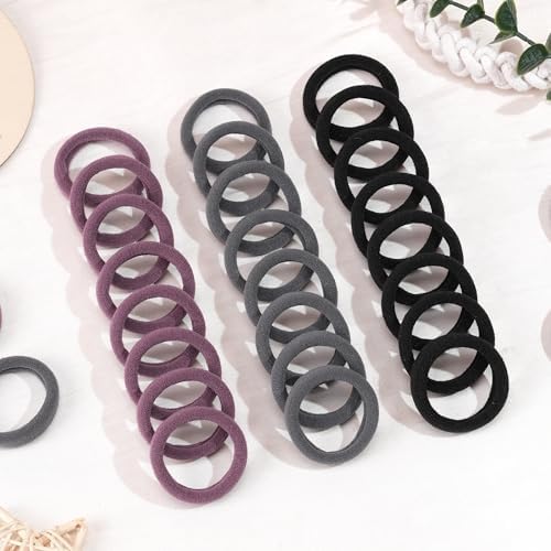 CÉLLOT 100PCS Elastic Hair Ties,4cm Diameter Seamless Nylon Bands for Girls - Image 4