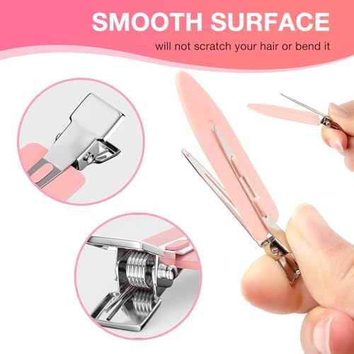 40 Pcs Hair Clips Women Styling, Alligator Metal Hair Clips, Hair Pin Curl Rollers Clips, 34 Pcs 3.5"Duckbill Sectioning Hair Clips and 6 Pcs 2.3"No Crease Clips - Image 4