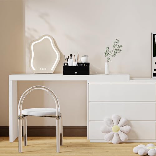 Hair Tool Organizer, Acrylic Hair Blow Dryer Holder Stand for Straightener and Curling Storage, Bathroom Vanity Countertop Organization for Makeup Accessories (Black) - Image 6