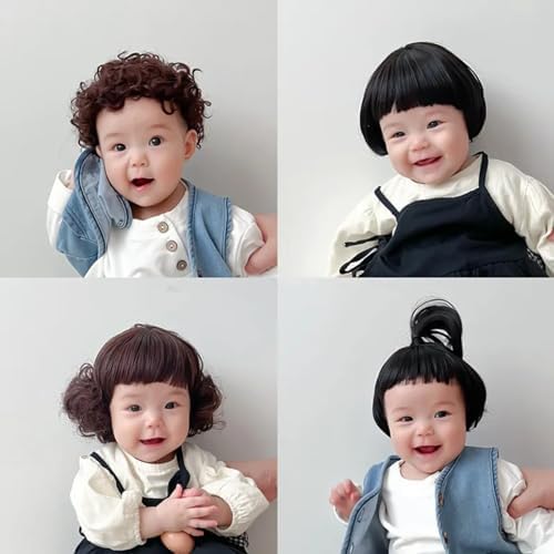 Girls Hair Wig Fashionable Hair Accessory for Girls Cosplay Wig Headdress Synthetic Short/Curly Hairpiece Girl Cosplay Hat - Image 6