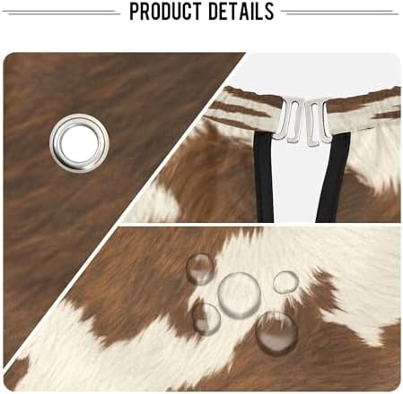 Cow Print Barber Cape, 55.1 x 64.9 inches Waterproof Hair Cutting Cape with Adjustable Neckline for Men & Women, Haircut Capes for Salon, Home Use - Image 4