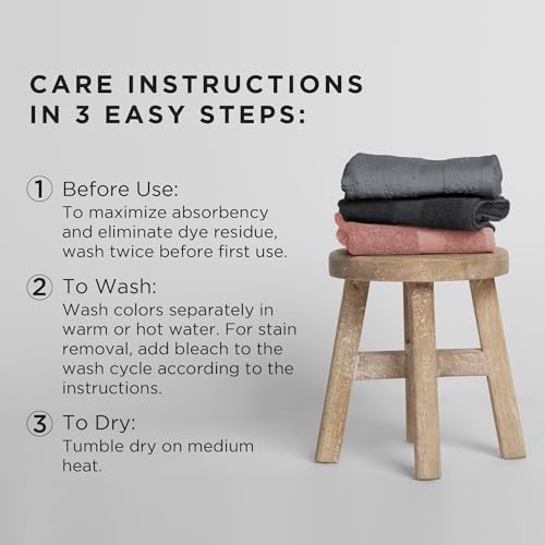 Fromm ColorSafe 100% Cotton Bleach Proof Salon Hair Towels for Hairstylists, Barbers, Spa, Gym in Black, 16" by 29", 6 count Absorbent Stain Resistant Towels for Drying Curly, Long, Wavy Hair - Image 4