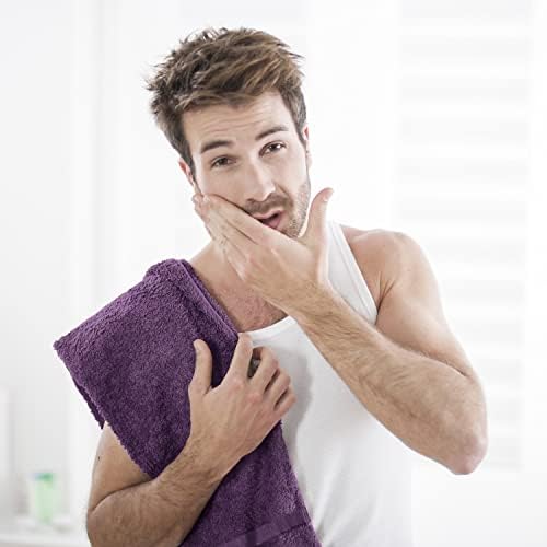 Utopia Towels - Salon Towel, Pack of 24 (Not Bleach Proof, 16 x 27 Inches) Highly Absorbent Cotton Towels for Hand, Gym, Beauty, Spa, and Home Hair Care, Plum - Image 5