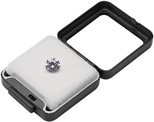 Glass Top Loose Diamond or Gemstone Display Box Case Holder Show Container Metal (Black Small) - Image 5