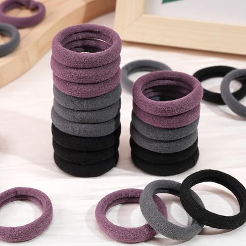 CÉLLOT 100PCS Elastic Hair Ties,4cm Diameter Seamless Nylon Bands for Girls - Image 5