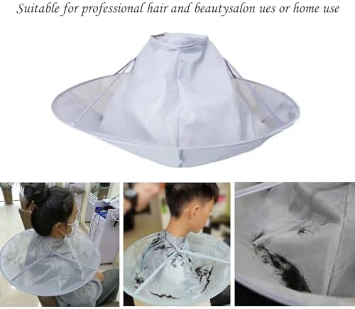 Hair Cutting Cape, Haircut Umbrella Barber Cloak Home Salon Foldable Hairdressing Capes, Anti-static Adjustable Neck Size - Image 2