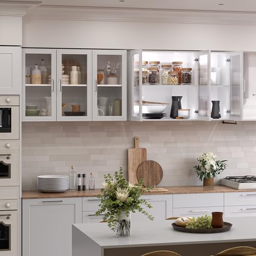 Furnaza 36" W LED Wall Storage Cabinets with Adjustable Shlelf - Image 6