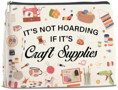 LyoGao Crafting Makeup Bag, Crafting Lover Gifts Cosmetic Bag for Women by LyoGao