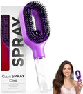 Hair Brush with Built-In Water Spray, Purple by AHappyMoment