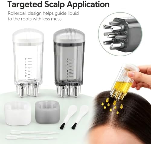 2Pcs Minoxidil Applicator with Cleaning Brushes & Droppers，Scalp Applicator - Image 4