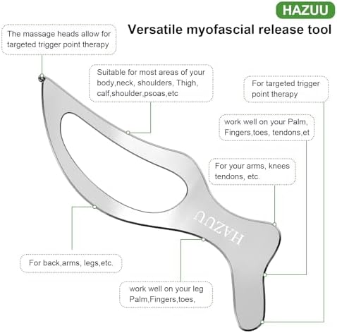 Stainless Steel Guasha Scraping Massage Tool for Soft Tissue Therapy, Ideal for Back, Legs, Arms, Neck, Shoulder Relief (Bird Shape) - Image 2