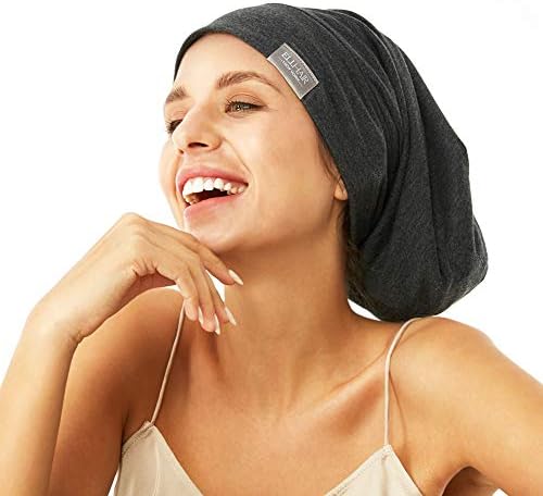 Beanie Sleep Hats Bonnet for Women Girls Curly Frizzy Hair Cover by ELIHAIR