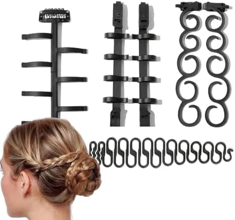 AOYEBO 6PCS Hair Braiding Tool Set, ABS Braiders for French Fishtail Braids - Image 4