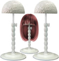 Wig Stand,2pc Adjustable 12"-19" White Non-Slip Wig Head Holder With Lace by Unknown