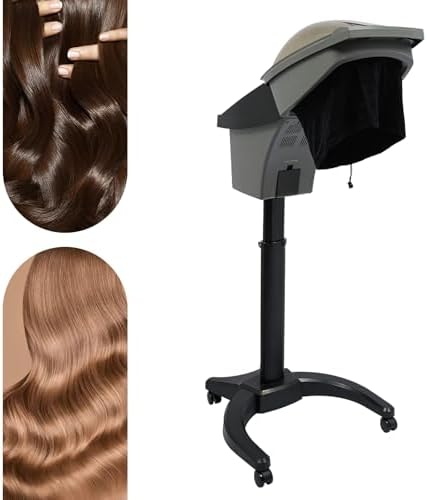 Portable Hooded Hair Dryer with Adjustable Stand 60 Inch Height 1000W Powerful Bonnet Dryer for Home Salon Barber Hair Drying Styling Deep Conditioning - Image 7