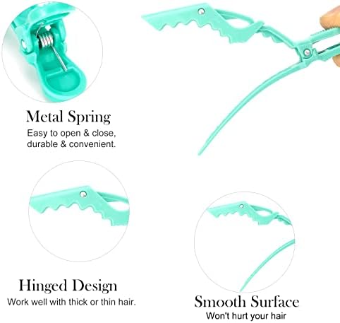 Ondder 24 Pack Alligator Hair Clips for Styling and Sectioning - Lake Blue Salon Pro Clips for Coloring, Cutting, Hair Styling Accessories for Women, Men, Girls, Teens - Image 3