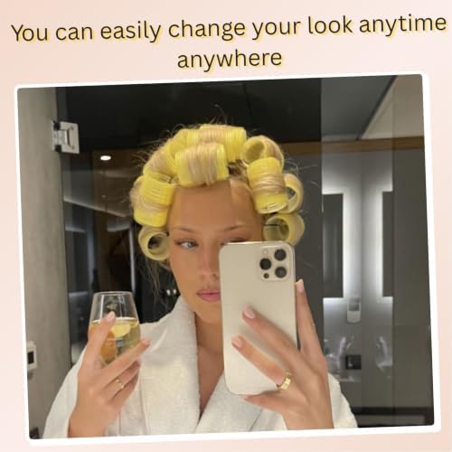 Jumbo Hair Curlers Rollers with Clips,36 Pieces with 4 Sizes - Image 7