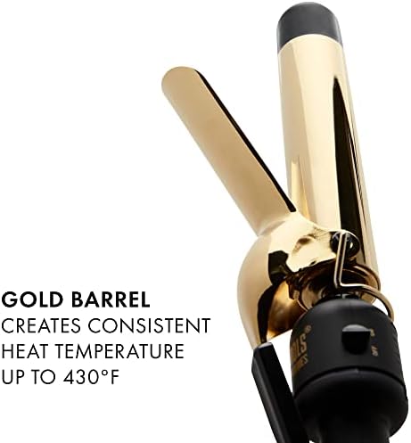 Hot Tools 1 1/4" Curling Iron for Beginners | Long-Lasting Results, Defined Curls and Easy to Use with Temperature Control for All Hair Types up to 430℉ - Image 3