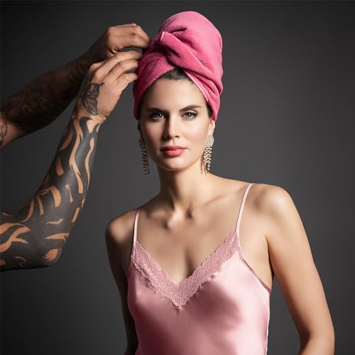 Fromm Softees Microfiber Salon Hair Towels for Hairstylists, Barbers, Spa, Gym in Hot Pink/Orange, 16" by 29", 10 Count Perfect Hair Care Towel for Drying Curly, Long, Wavy Hair - Image 3