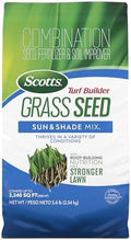 Scotts Turf Builder Grass Seed Sun & Shade Mix, 5.6 lbs. by Unknown