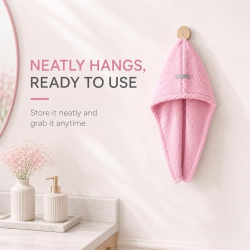 2 Pack Microfiber Hair Towel Wrap，Large quick-drying hair towel，29.5*11 in - Image 6