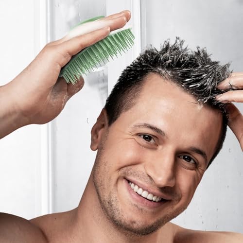 Ecoed 2 PC Scalp Massager Shampoo Brush, Scalp Scrubber & Exfoliator(Green) - Image 6