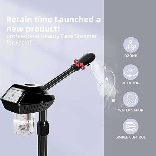 Retain Time Adjustable Height Facial Steame for Home & Beauty Salon - Image 2