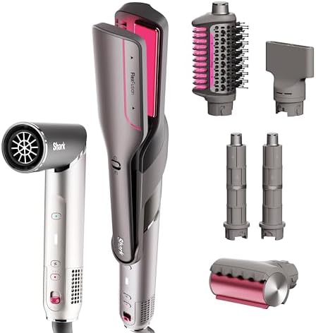 Shark FlexFusion Ceramic Air Styler, Straightener, Metallic Mist, HD651S by Shark