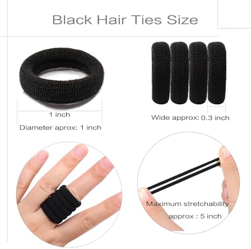 300PCS Baby Hair Ties for Girls,Soft Cotton Seamless Hair Bands - Image 2