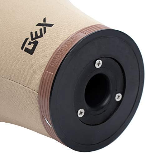 GEXWORLDWIDE GEX 20"-24" Cork Canvas Block Head Mannequin Head Wig Display Styling Head With Mount Hole (Light Brown, 21") - Image 6