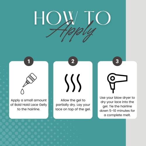 The Hair Diagram Bold Hold Lace Gelly, Glueless Temporary Lace Hold (6oz) - Image 5
