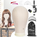 Klvied 22in Mannequin Wig Head, Cork Canvas by Klvied