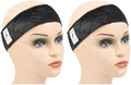 YANTAISIYU 2 Pieces Wig Grip Headband Non-slip Scarf Adjustable Wig Grip Band for Women Wigs (Black) by YANTAISIYU