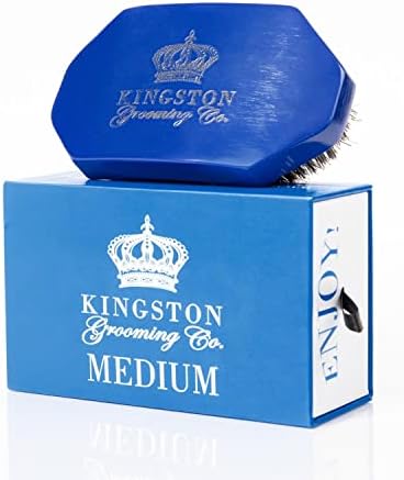 Kingston Grooming Co Medium 360 Wave Brush for Men by KingstonGroomingCo