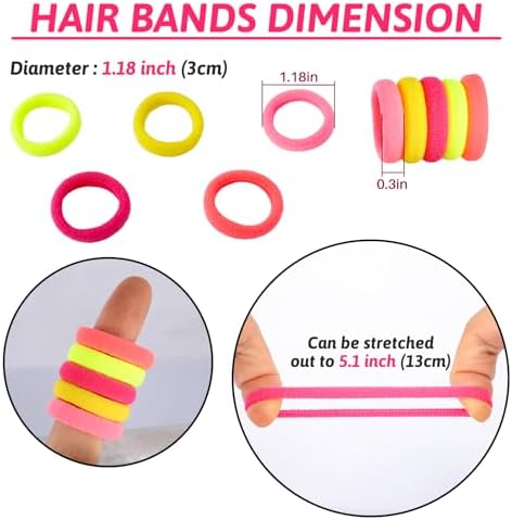 Baby Hair Ties, Elastic Hair Bands for Girls Kids, Toddler Ponytail Holders - Image 4