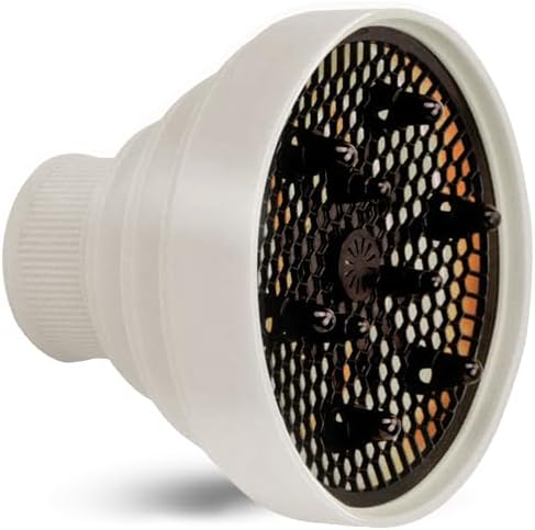 Universal Collapsible Hair Dryer Diffuser Attachment-Foldable Portable Travel and Easy Storage Hair Diffuser Fit Most Hair Dryers with Nozzle Diameter D-1.575Inch to 1.968 Inch (4-5cm)- Stone - Image 2