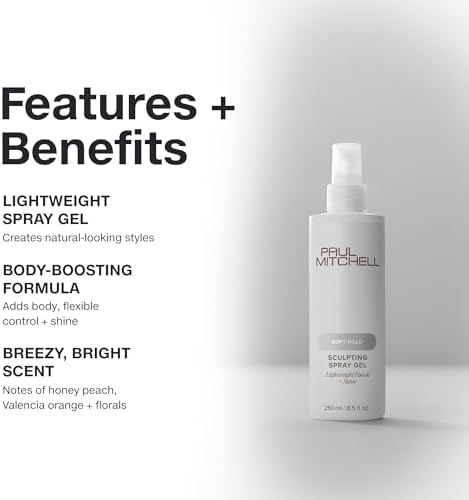 Paul Mitchell Soft Sculpting Spray Gel, Natural Hold, Soft Finish, For All Hair Types - Image 3