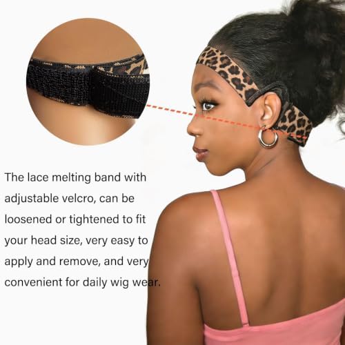 3Pcs Double-Sided C-Shaped Ear Cut Out Wig Edge Wrap Melting Band for Lace Front Wigs, Ear Free Painless adjustable Wig Band for Laying Edges and Styling - Image 4