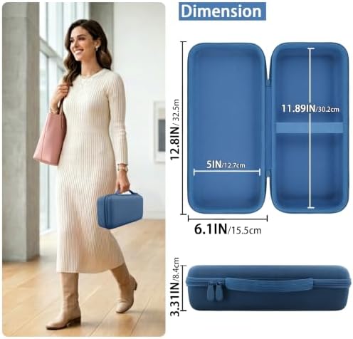 for Dyson Supersonic Travel Hair Dryer Hard Case, Blue - Image 5