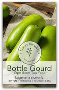 Gaea's Blessing Seeds - Gourd Seeds - Bottle Gourd (Opo) Seeds - Heirloom Non-GMO Seeds with Easy to Follow Planting Instructions (Opo (NAM Tao Yao)) by GaeasBlessing