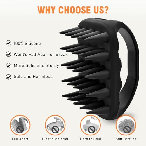 YEALIR Silicone Scalp Scrubber, Shampoo Brush for Dandruff & Build Up - Image 6