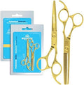Equinox Professional Barber Scissors Set - Includes Scissors & Thinning Shears for Hair Cutting & Grooming, Japanese Stainless Steel Barber Accessories by EquinoxInternational